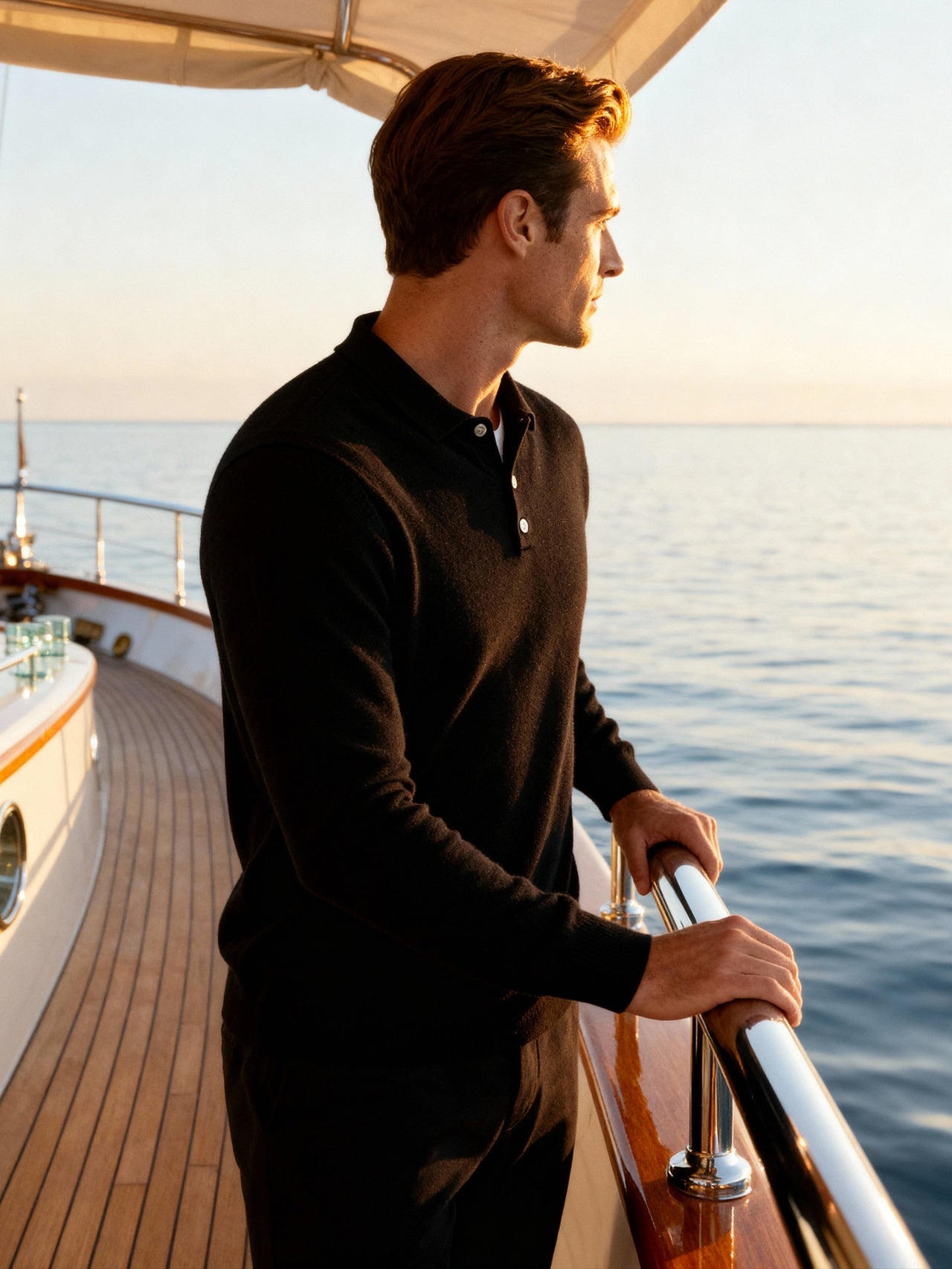 AVASÉ 100% Cashmere Polo